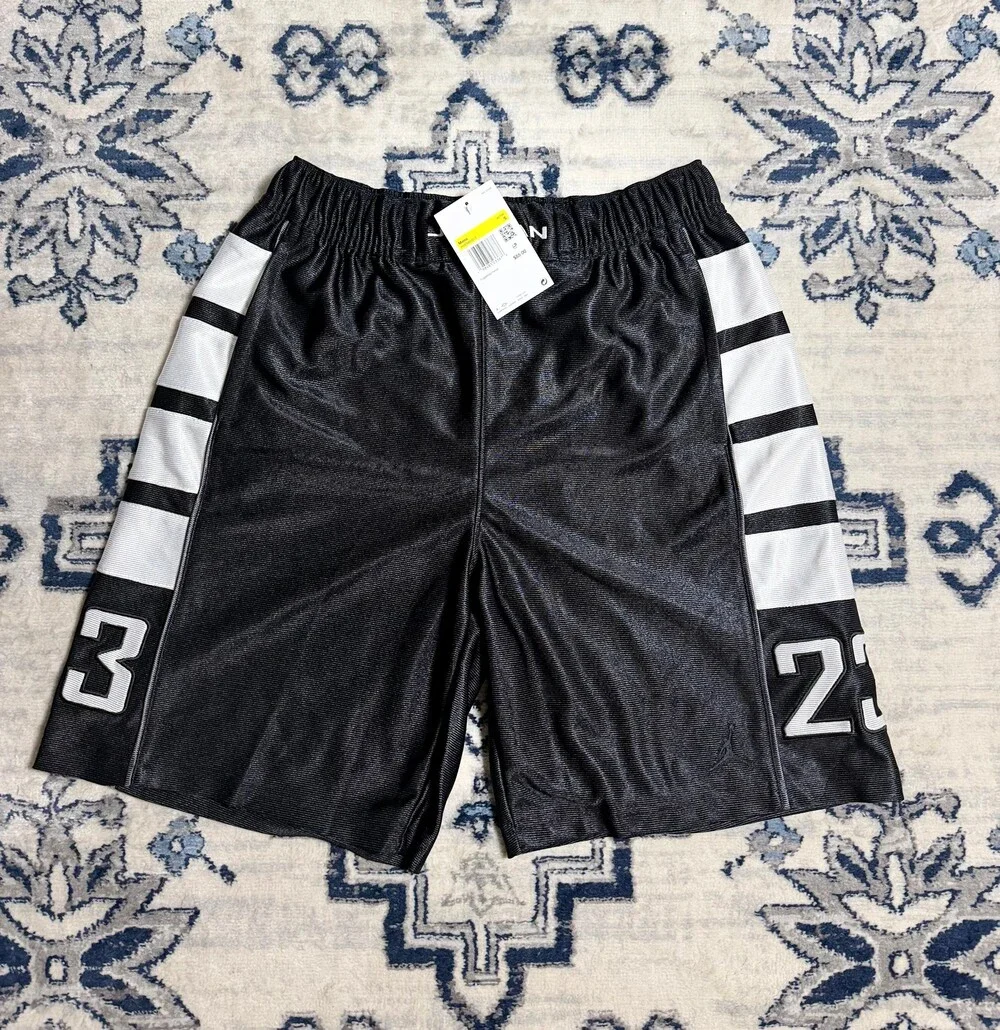 Jordan 23 Men’s Small Black Basketball Shorts Jumpman Nike Athletic Gym NWT